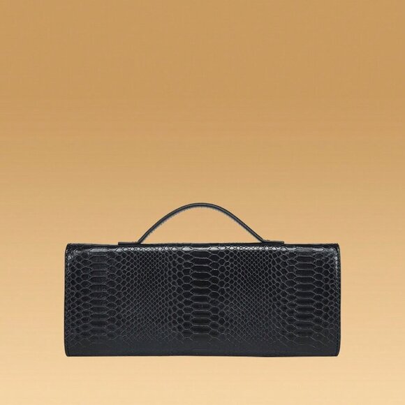 Black Preppy Women's Envelope Handbag - Picture 4 of 8